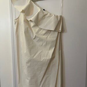 Theory off the shoulder white dress
